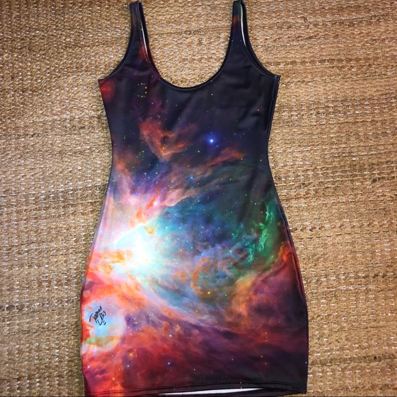 🖋Signed Blackmilk rainbow galaxy dress!!😍 - Picture 2 of 8
